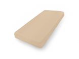 Prześcieradło jersey 140x200 + 30 cm z gumką beż matex beżowe 016 na wysoki materac